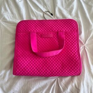 Vera Bradley Hot Pink Quilted Hanging Travel Organizer Garment Bag